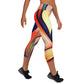 DMV 0277 Abstract Art Yoga Capri Leggings