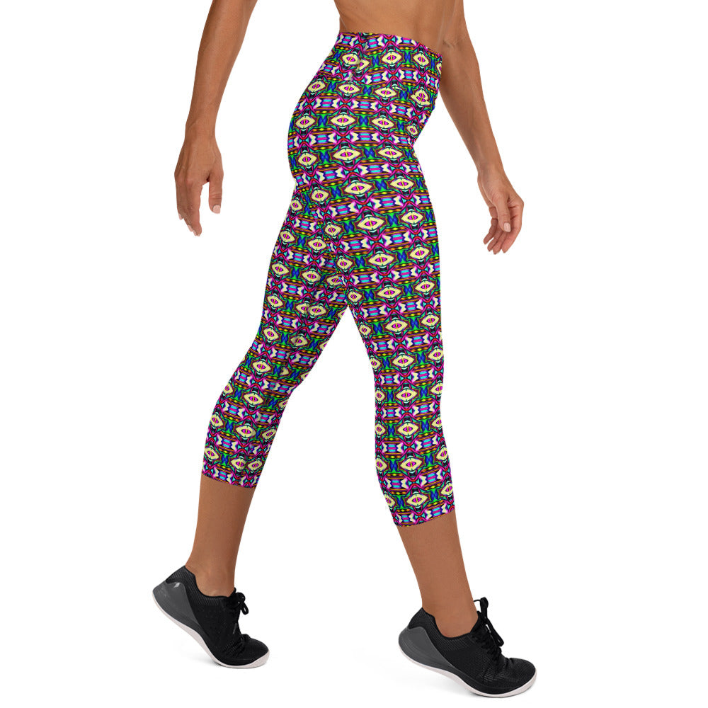 DMV 0034 Psy Artsy Yoga Capri Leggings