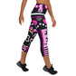 DMV 0026 Boho Yoga Capri Leggings