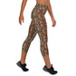 DMV 0073 Classic Boho Yoga Capri Leggings