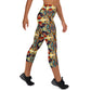 DMV 0070 Chic Boho Yoga Capri Leggings