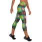 DMV 0077 Avant Garde Artsy Yoga Capri Leggings