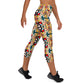 DMV 0040 Vintage Artsy Yoga Capri Leggings