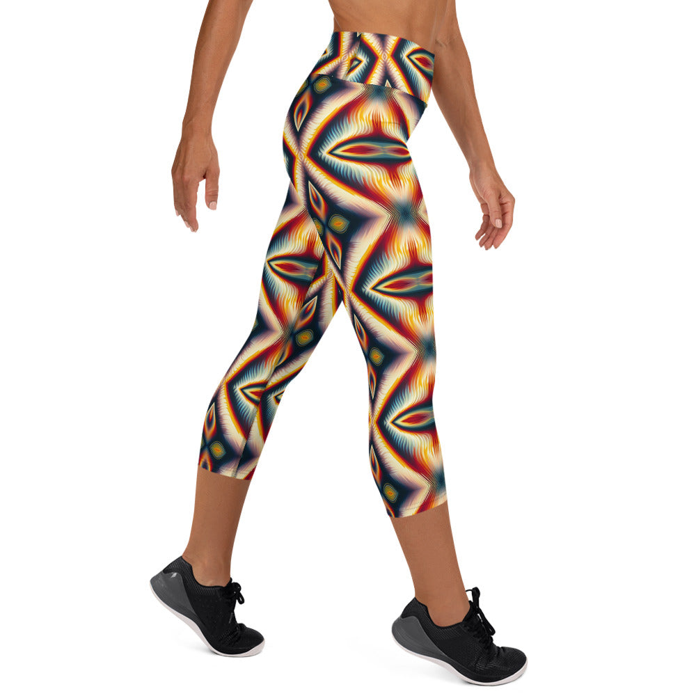 DMV 0075 Psy Artsy Yoga Capri Leggings