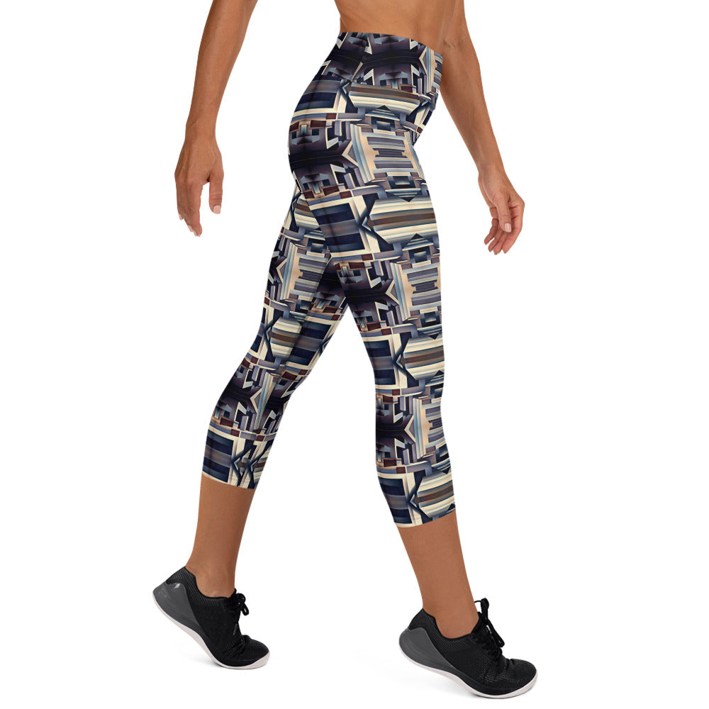 DMV 0058 Conceptual Artsy Yoga Capri Leggings