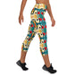 DMV 0044 Vintage Artsy Yoga Capri Leggings