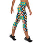 DMV 0111 Classic Boho Yoga Capri Leggings