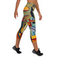 DMV 0237 Retro Art Yoga Capri Leggings