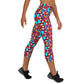 DMV 0094 Vintage Artsy Yoga Capri Leggings