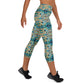 DMV 0254 Chic Boho Yoga Capri Leggings