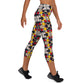 DMV 0142 Geo Boho Yoga Capri Leggings