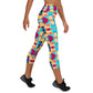 DMV 0134 Vintage Artsy Yoga Capri Leggings