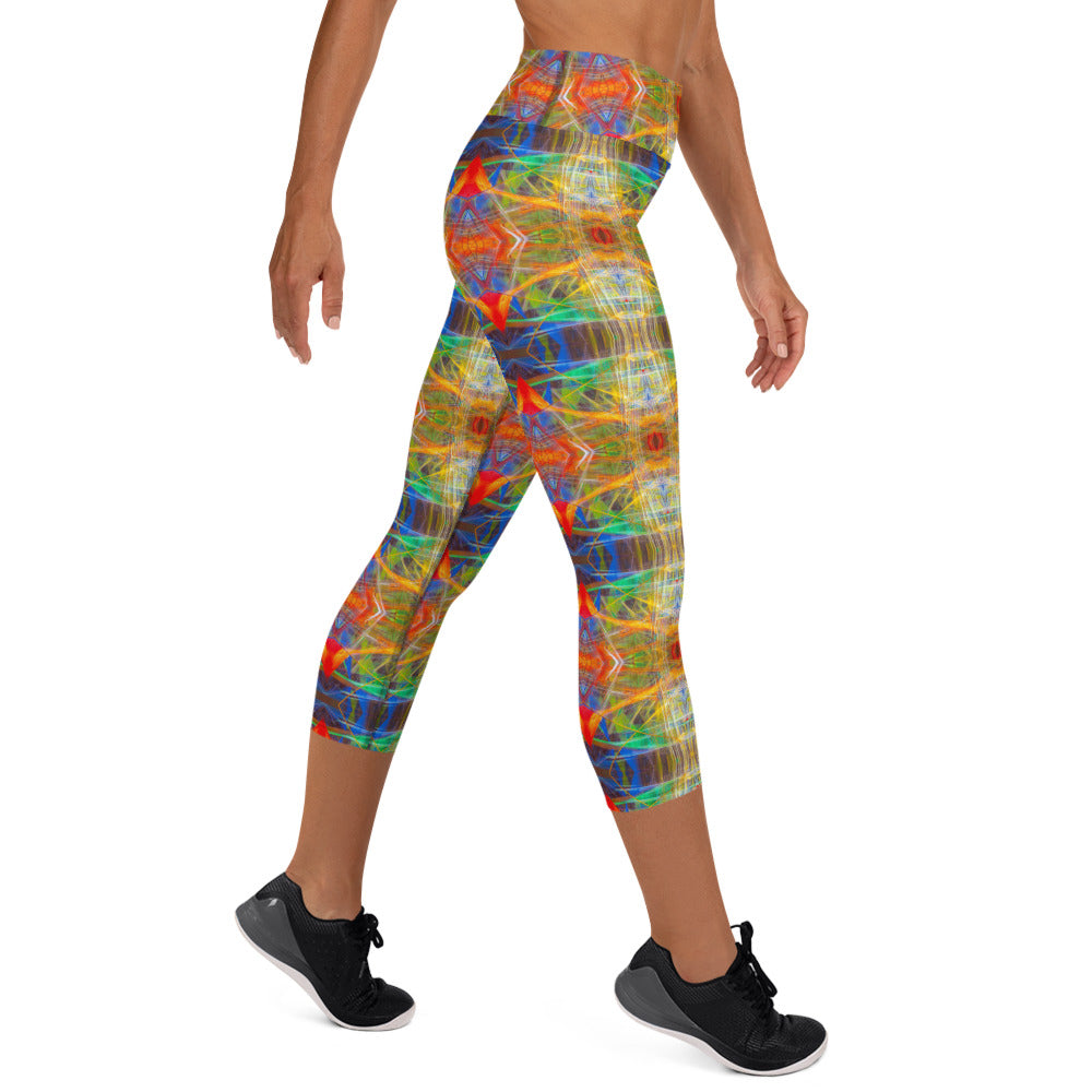 DMV 0191 Avant Garde Artsy Yoga Capri Leggings