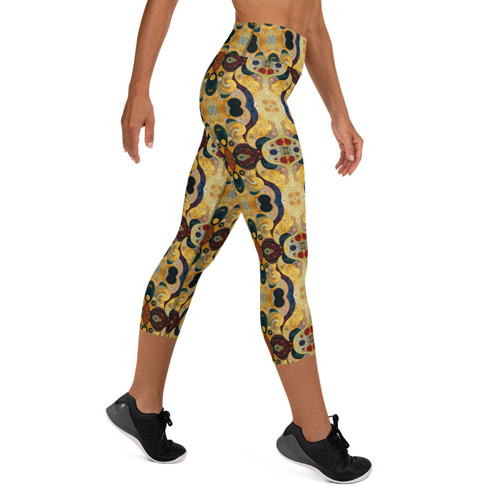 DMV 0407 Chic Boho Yoga Capri Leggings