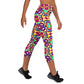 DMV 1357 Psy Artsy Yoga Capri Leggings