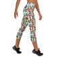 DMV 0184 Geo Boho Yoga Capri Leggings