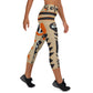 DMV 0202 Boho Yoga Capri Leggings