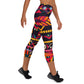 DMV 0409 Boho Yoga Capri Leggings