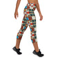 DMV 0410 Geo Boho Yoga Capri Leggings