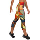 DMV 0298 Retro Art Yoga Capri Leggings