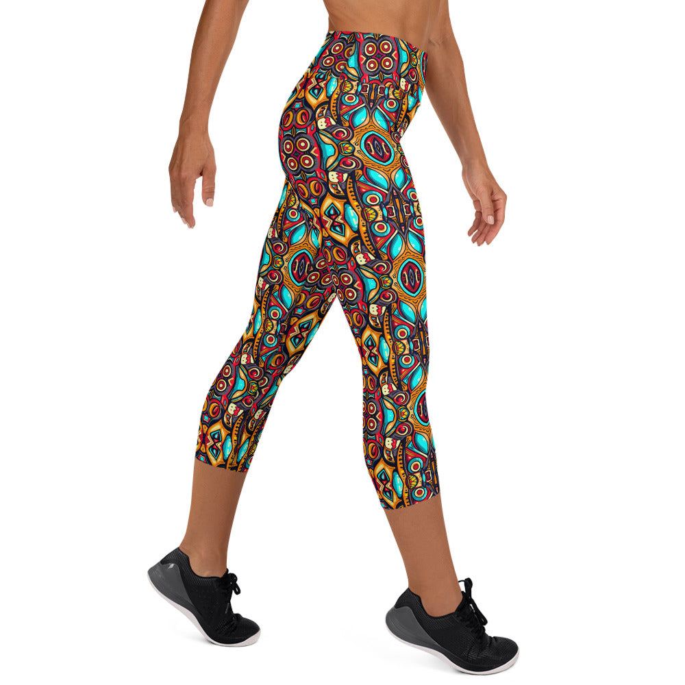 DMV 0426 Psy Artsy Yoga Capri Leggings