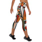 DMV 0522 Retro Art Yoga Capri Leggings