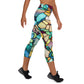 DMV 1544 Boho Yoga Capri Leggings