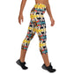 DMV 1440 Vintage Artsy Yoga Capri Leggings