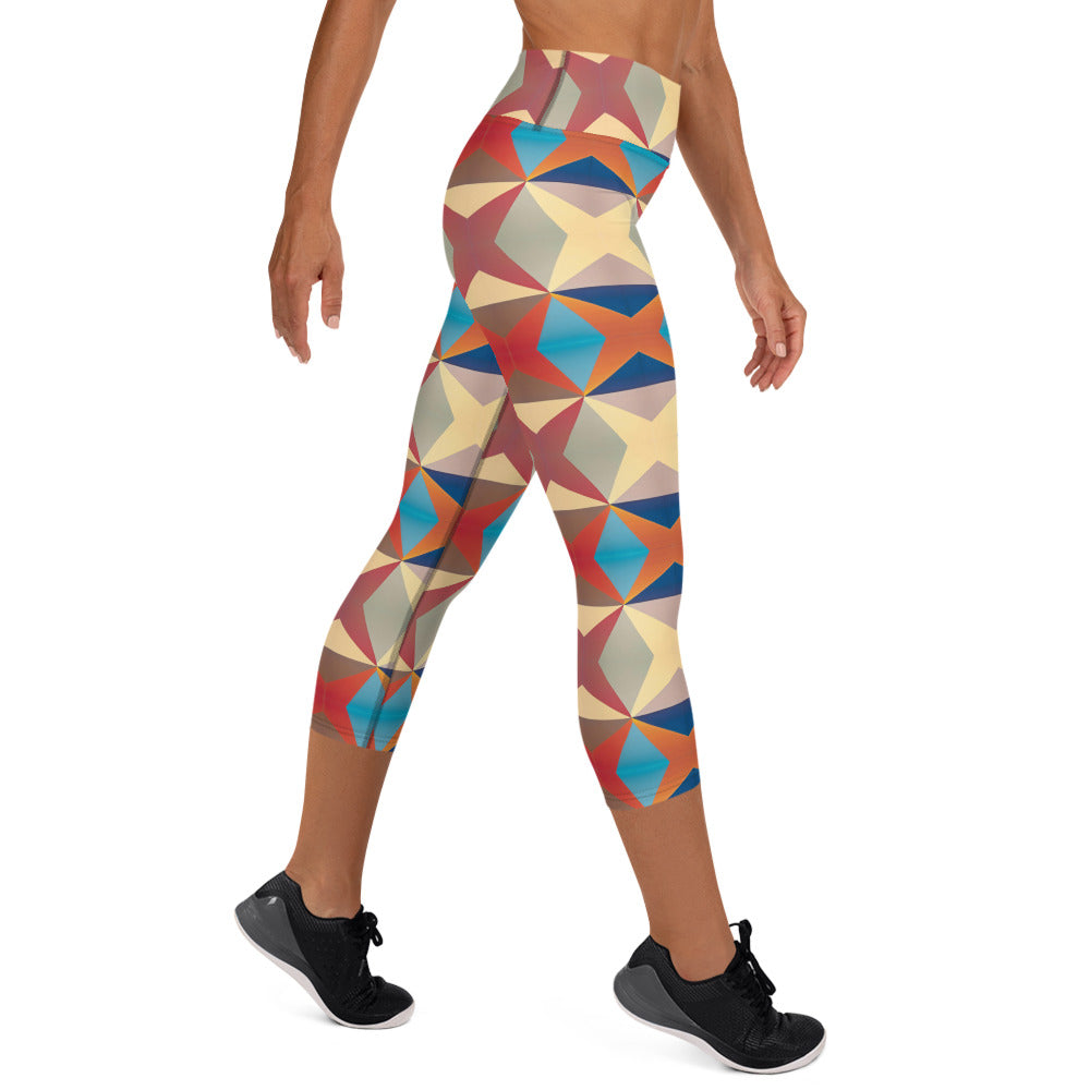 DMV 0373 Classic Boho Yoga Capri Leggings