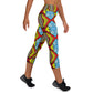 DMV 1762 Chic Boho Yoga Capri Leggings