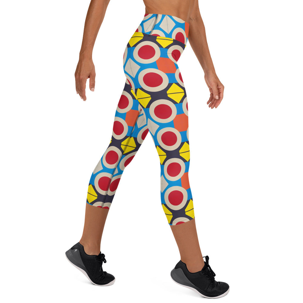 DMV 0786 Classic Boho Yoga Capri Leggings