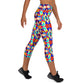 DMV 1789 Vintage Artsy Yoga Capri Leggings