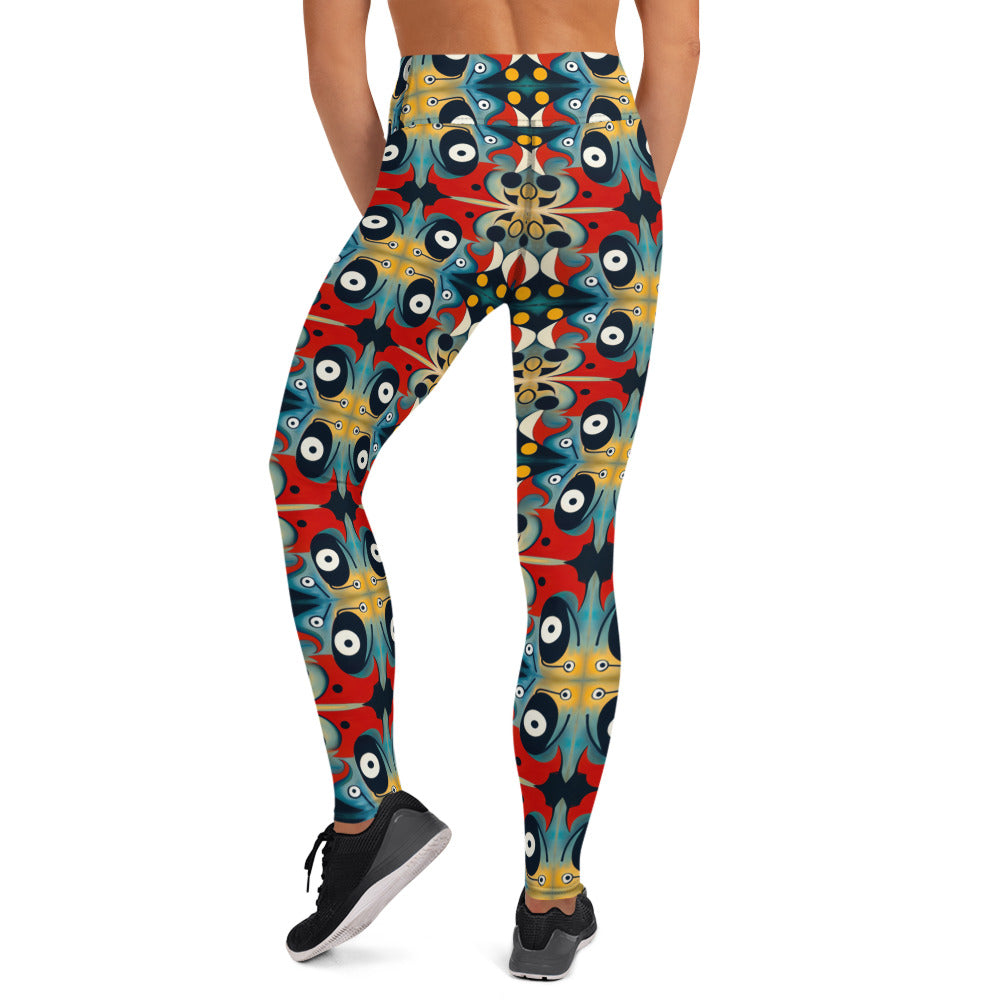 DMV 0269 Vintage Artsy Yoga Leggings