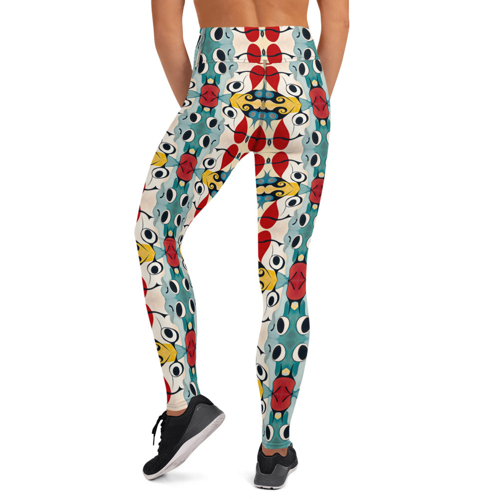 DMV 0230 Vintage Artsy Yoga Leggings