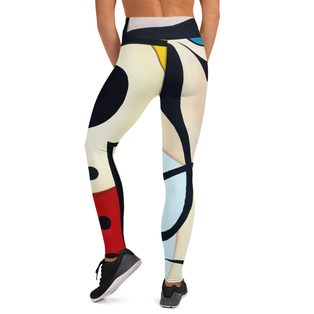 DMV 0039 Retro Art Yoga Leggings