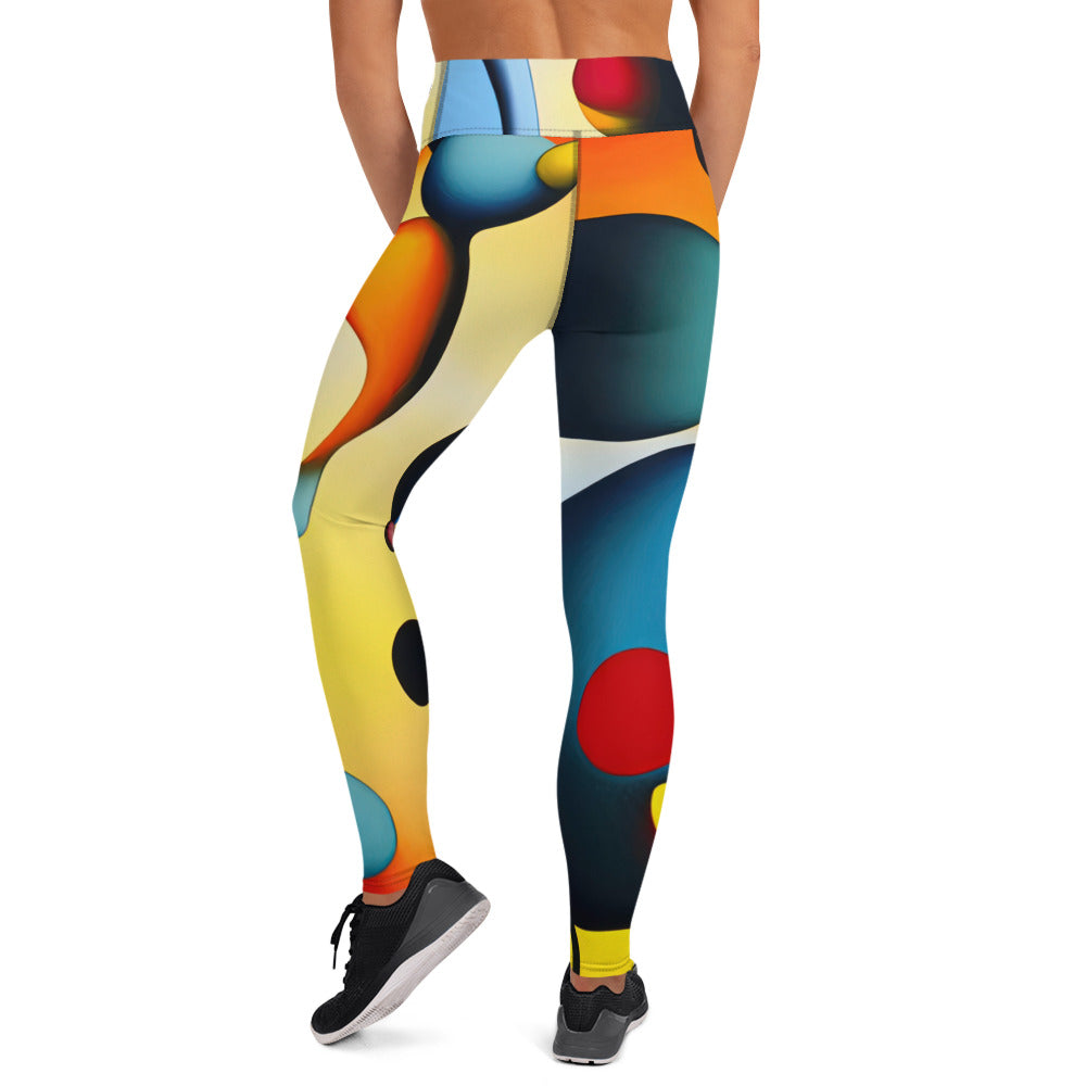 DMV 0098 Retro Art Yoga Leggings