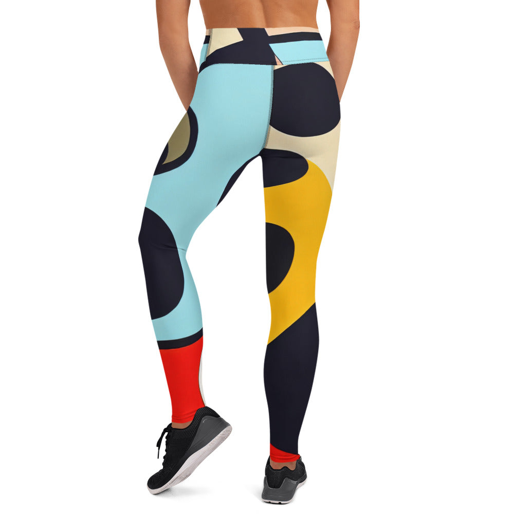 DMV 0130 Retro Art Yoga Leggings