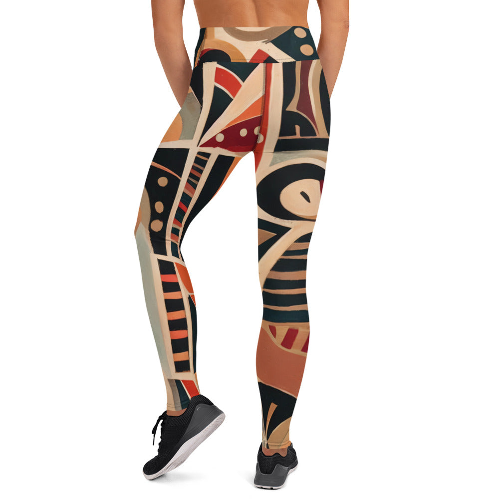 DMV 0217 Retro Art Yoga Leggings