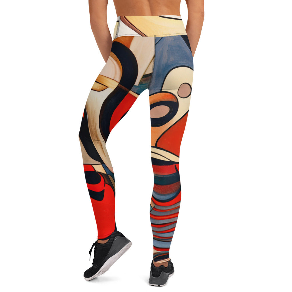 DMV 0214 Retro Art Yoga Leggings