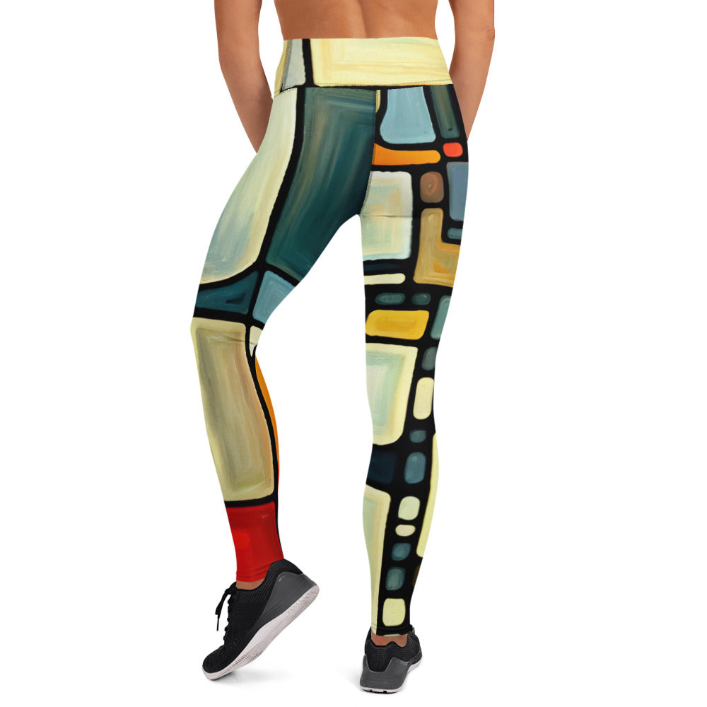 DMV 0117 Abstract Art Yoga Leggings