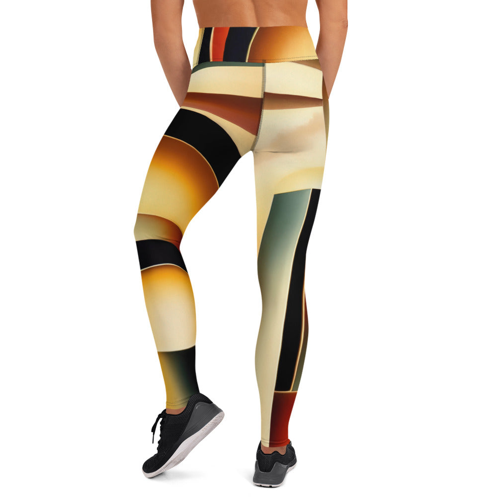 DMV 0261 Retro Art Yoga Leggings