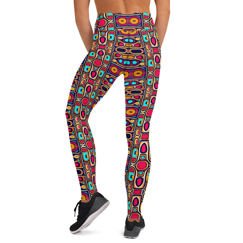 DMV 0185 Vintage Artsy Yoga Leggings