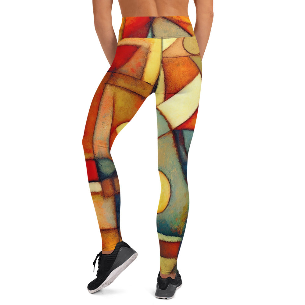 DMV 0298 Retro Art Yoga Leggings