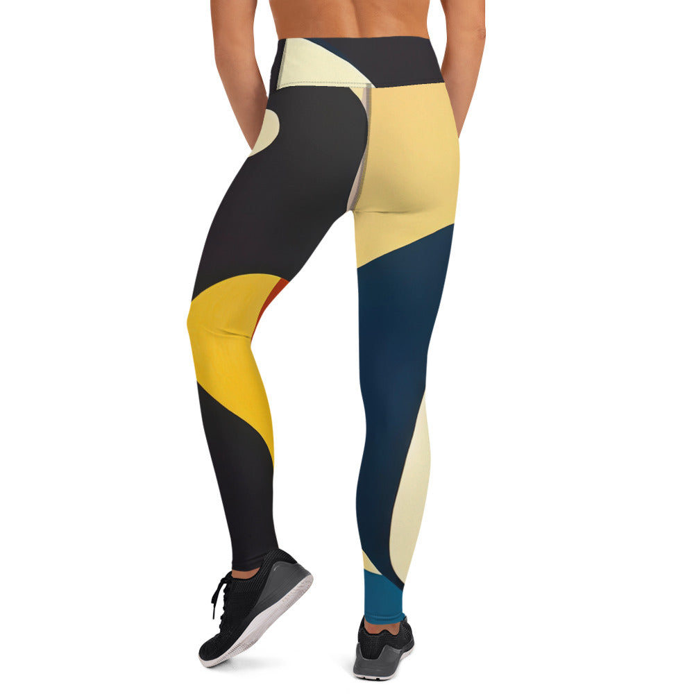 DMV 0421 Retro Art Yoga Leggings