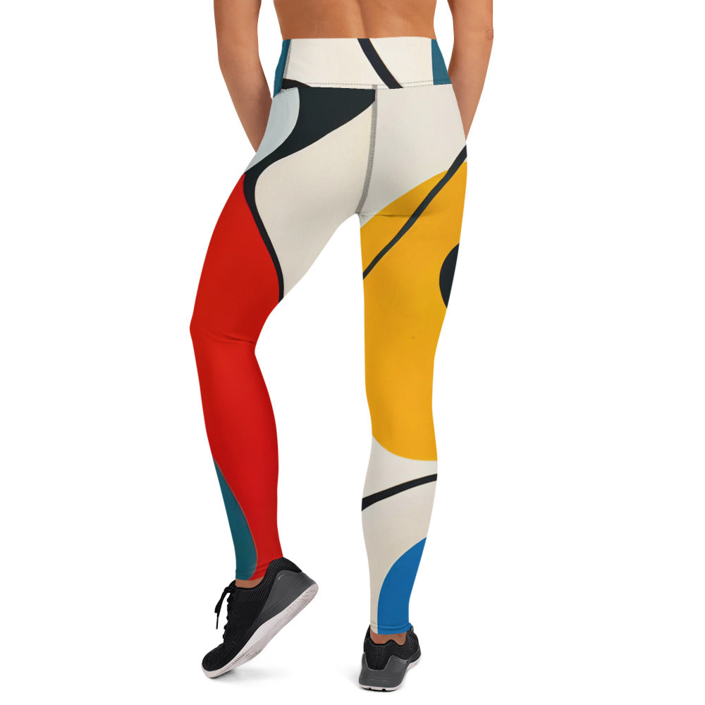 DMV 0876 Retro Art Yoga Leggings