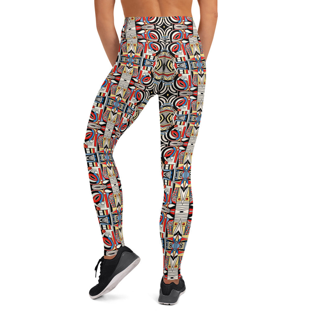 DMV 1341 Chic Boho Yoga Leggings