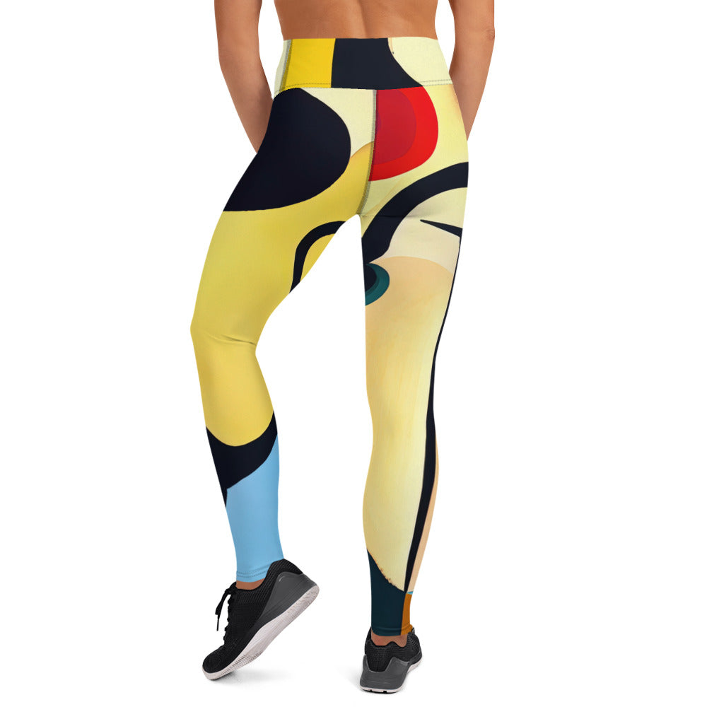 DMV 0880 Retro Art Yoga Leggings