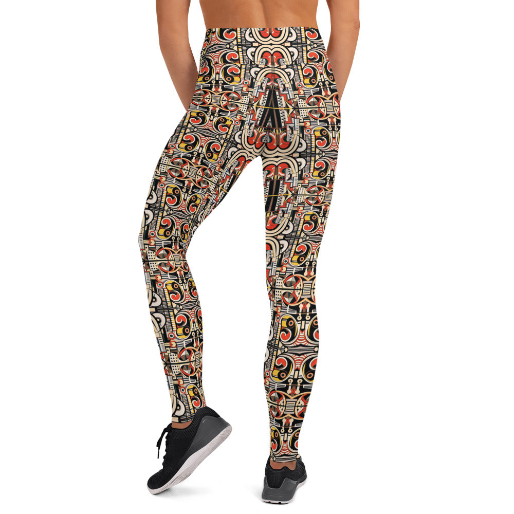 DMV 1484 Chic Boho Yoga Leggings