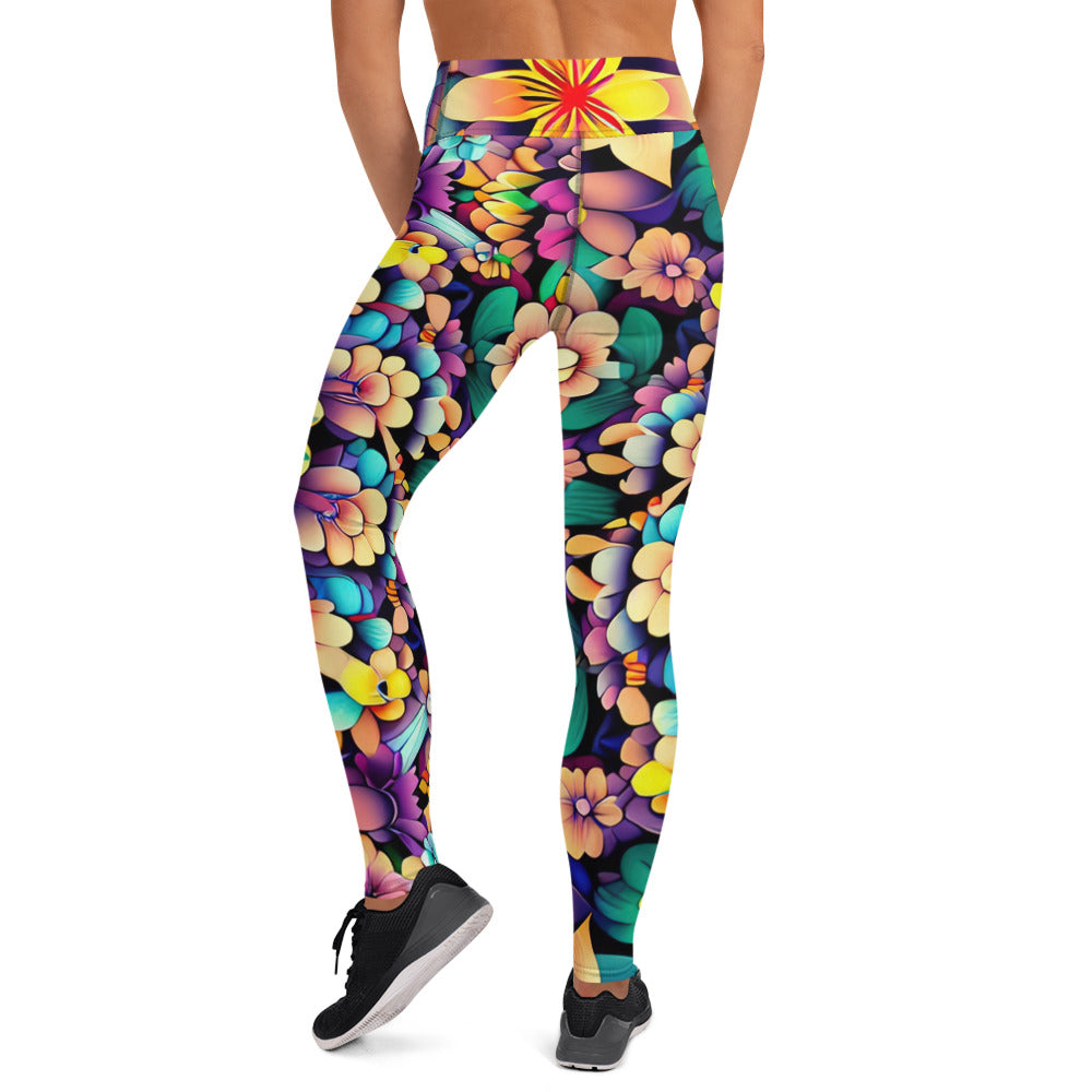 DMV 2021 Floral Yoga Leggings