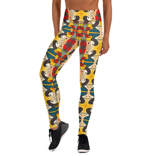 DMV 0281 Vintage Artsy Yoga Leggings